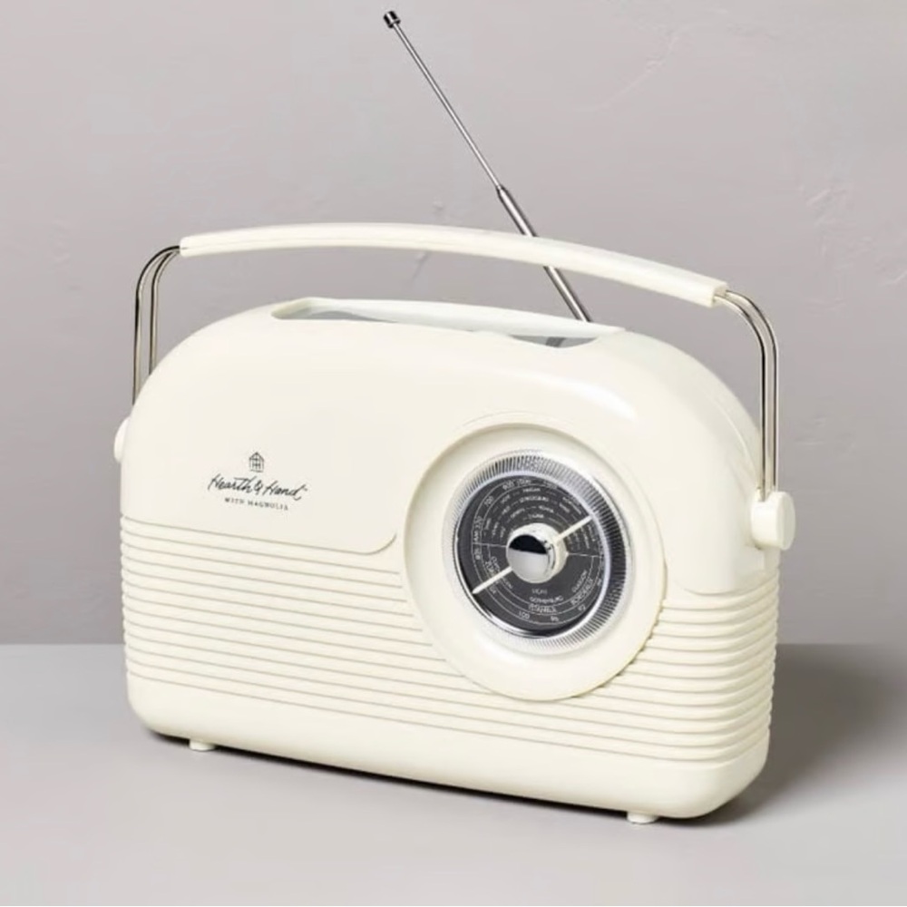 Hearth & Hand by Magnolia Vintage Inspired Bluetooth, AM/FM Portable Radio